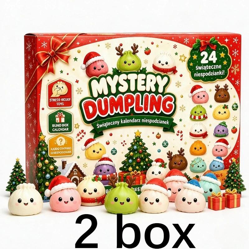 2026 Kerst Squishy Adventskalender 24 Dagen Aftellen Verrassingsdoos Langzame Terugslag Knoedel Squishies Knijp Sensorisch Cadeau