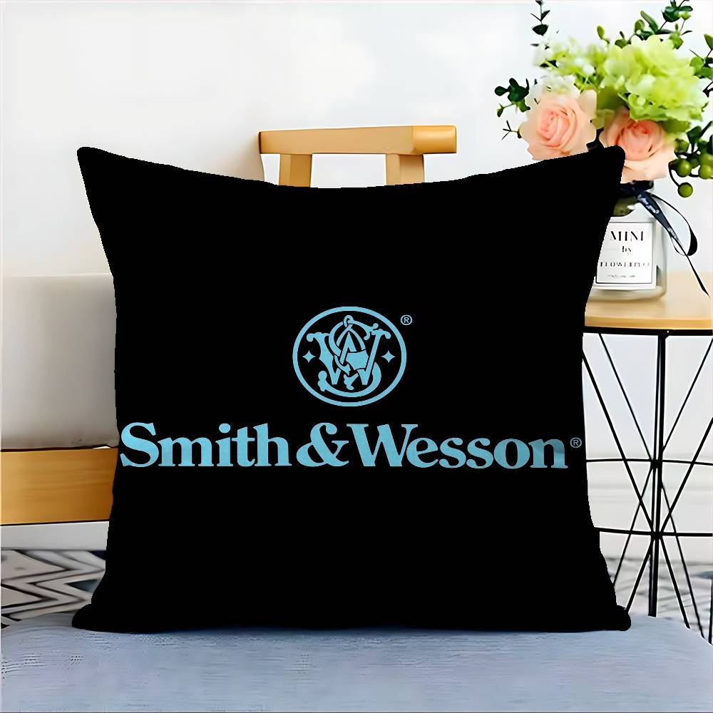GUN SmithS W-WessonS Кленовый Дизайн Наволочка Счастливый Осенний Урожай Декор Праздничный Декор Наволочка 12x12Inch