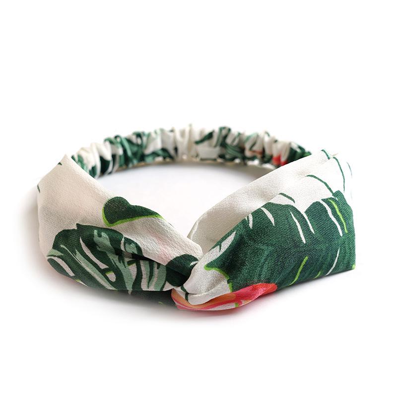 Korean Style Chiffon Elastic Headband for Women - Hair Accessory