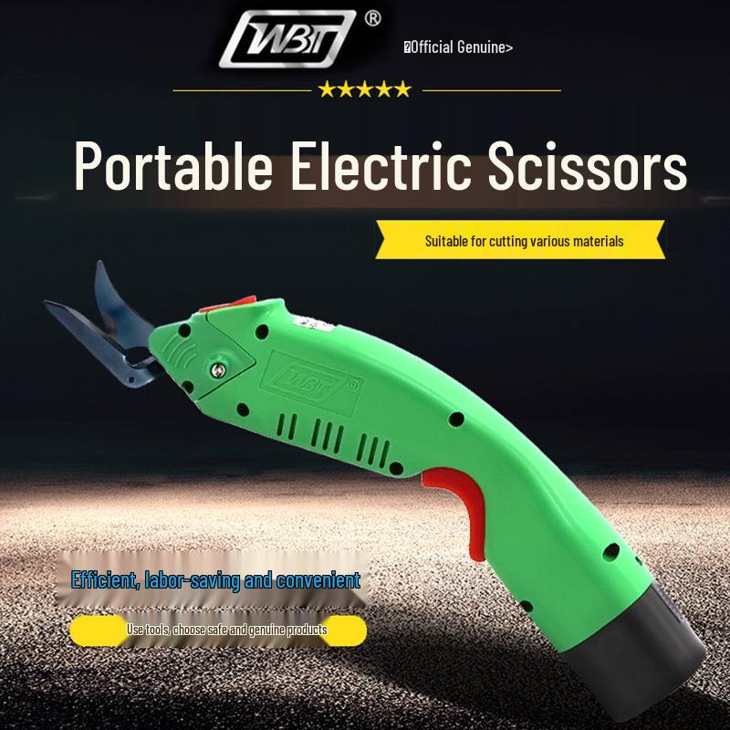WBT-2 Electric Scissors Kit: Cloth Cutting Blade & Battery Charger