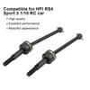 CVD RC Black Front and Rear Metal Drive Shafts for HPI RS4 Sport 3 RC 1 10 Model Car AccessoryBlack