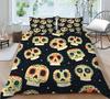 Quilt Cover 3D Printing Skull Home Bedclothes with Pillowcase King Double Size Soft Bed Set Luxury Duvet Cover