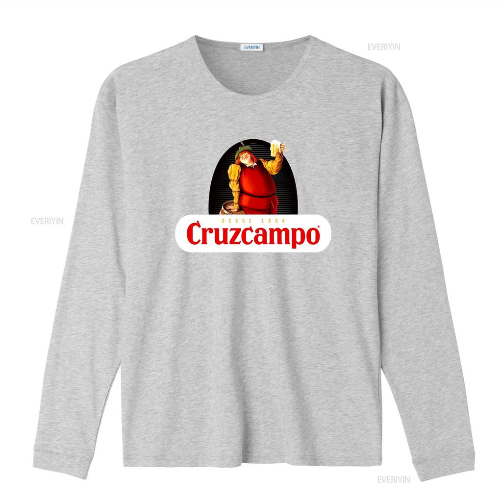 Cruzcampo Vintage Beer Lover T Shirt Classic Cotton for Perfect Christmas  Vintage Washed Top For Everyday Wear Homme Versatile