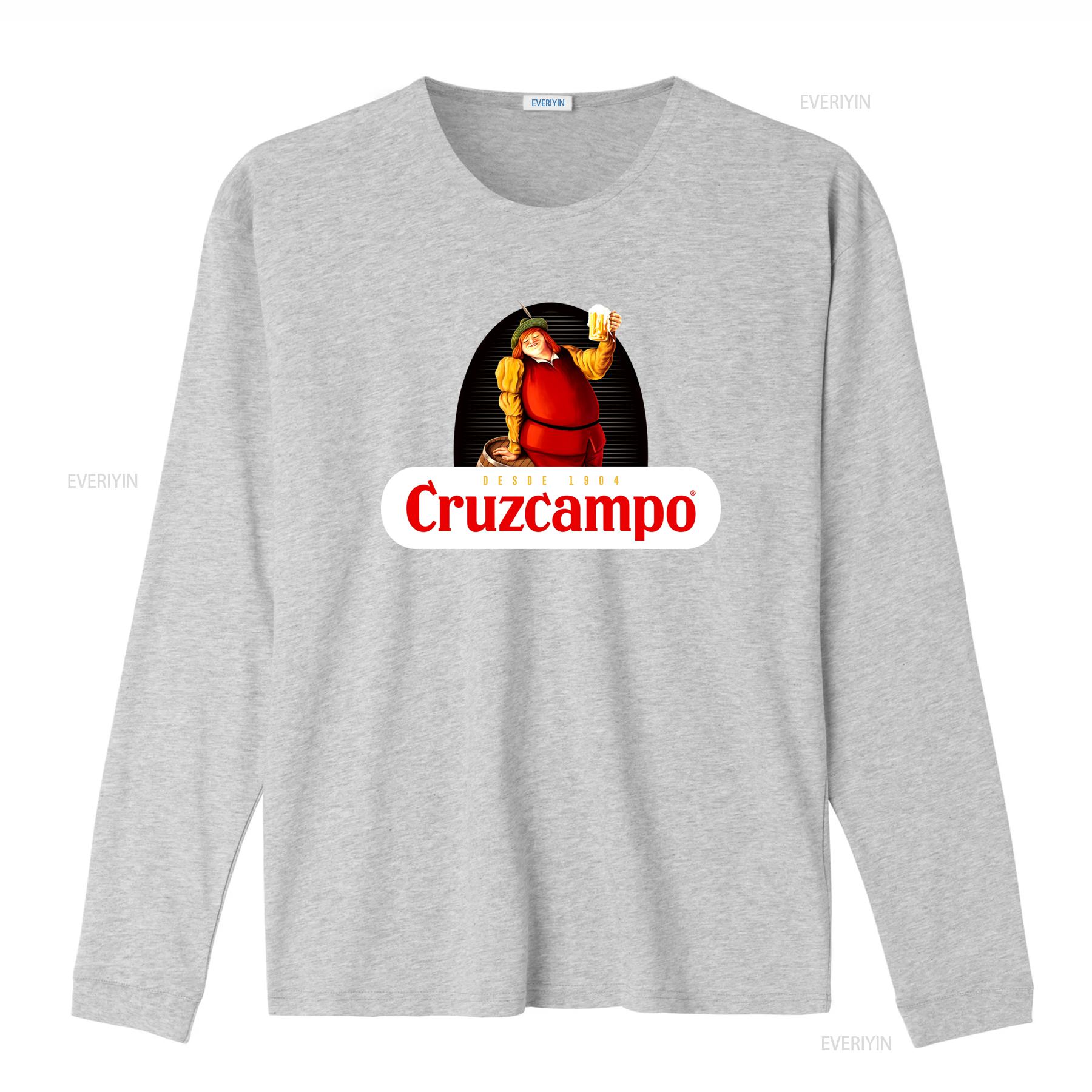 

Футболка Cruzcampo Vintage для любителів пива Класична бавовняна для ідеального Різдва vintage Прана футболка для повсякденного носіння homme Універсальна M