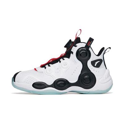 Kids Irregular High-Top Basketball Shoes Kids Sneaker White Black Red 312131110C-1