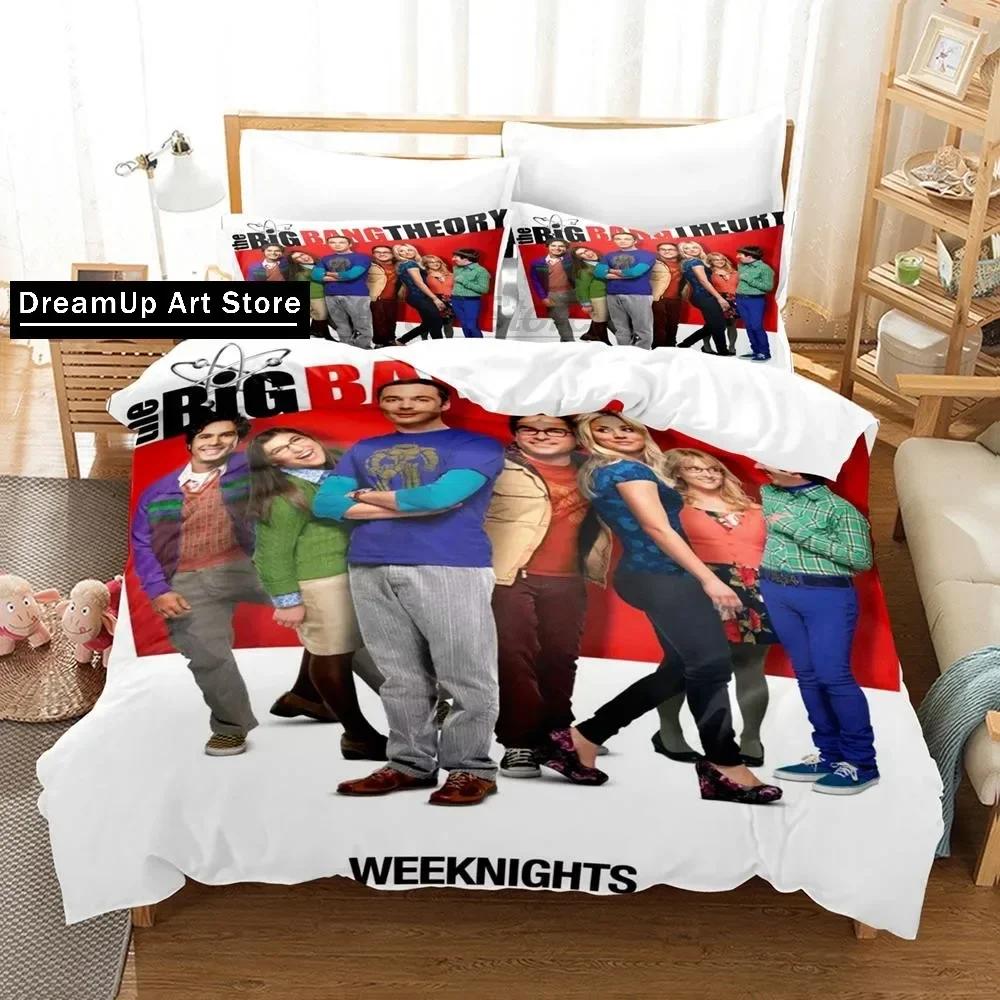 3D Print Fashion Big Bang Theory Bedding Set Boys Girls Twin Queen Full Size Duvet Cover Pillowcase Bed Adult Bedroom