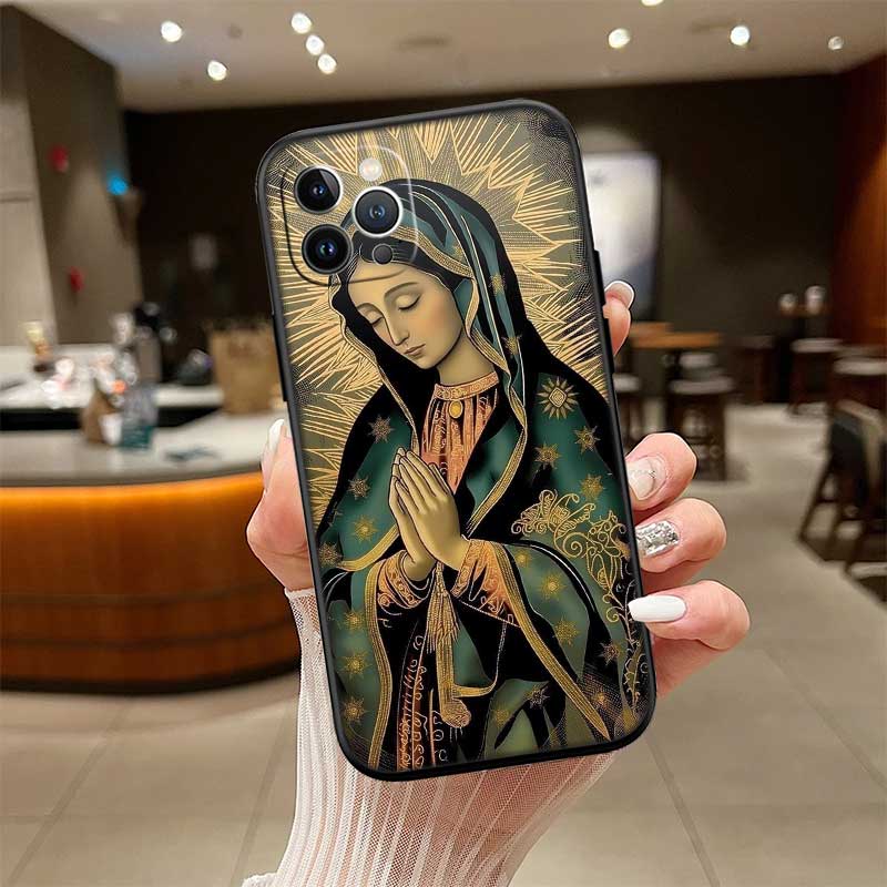 

RE62 Virgen Maria New High-End Shell Phone Case for OPPO A3 Pro A72 A74 A76 A77 A77S A78 A79 A94 A95 A18 A40M A58 OPPO A77 5G
