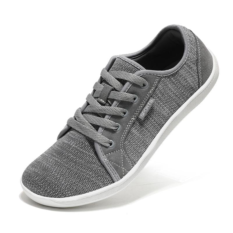 Barfußschuhe für Herren, Schuhe mit breiter Zehenpartie, Barfußschuhe aus Canvas für Damen | Minimalistische Sneaker mit breiter Zehenpartie | Minimalistisches Schuhwerk