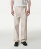 Musinsa Standard One-Pleat Wide Denim Slacks [Cream]