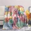 1Pc Loopy Print Flannel Blanket, High Quality Comfortable for All Seasons, Home Decor, Warmth and Comfort, Perfect for Christmas Gifts