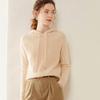 Women's Cashmere Hooded Knit Sweater: Autumn/Winter Long Sleeve Korean Style Hoodie.
