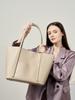 2025 Women's Genuine Leather Large Tote Handbag - Summer Cowhide Shoulder Bag for Work & Commute