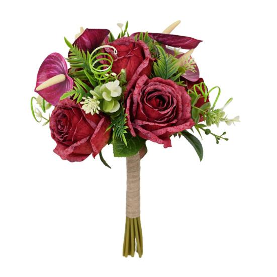 Artificial Rose Bouquet Simulated Fabric Not Wither Blooms All Year No Watering Needed Simulation Flower for Home Table Decorations