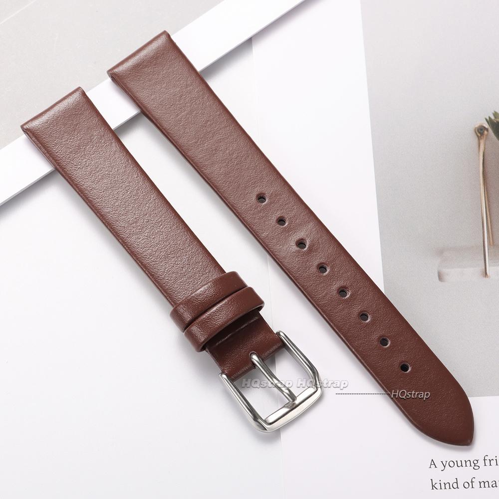 Slim Leather Watch Strap 8mm 10mm 12mm 14mm 16mm for Women Watch Accessories High Quality Watchband Universal Replacement Belt