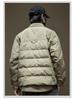 Men's 2024 Winter Lightweight White Duck Down Workwear Jacket Liner, Shirt-Style, Loose Plus Size Fit