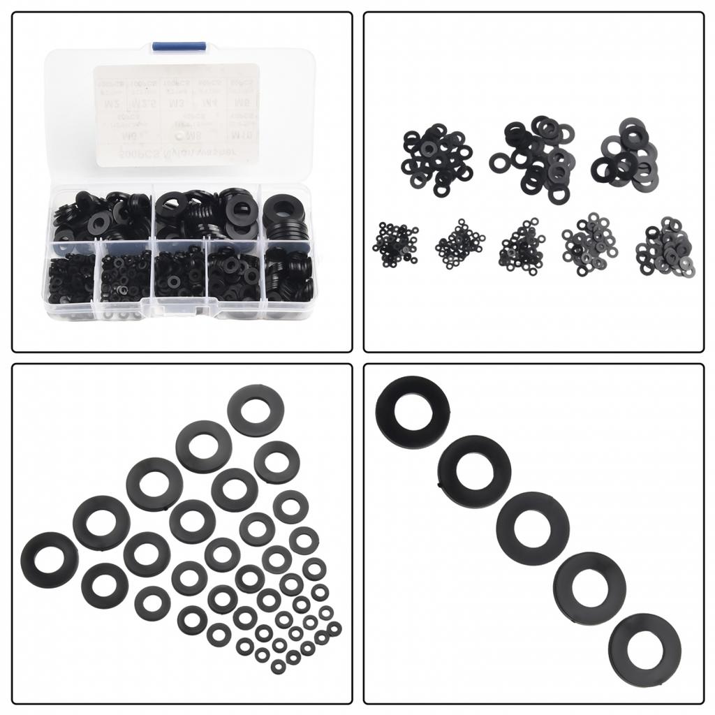 Nylon Gummi O-Ring Dichtung Schlauch M2-M10 Gummidichtung