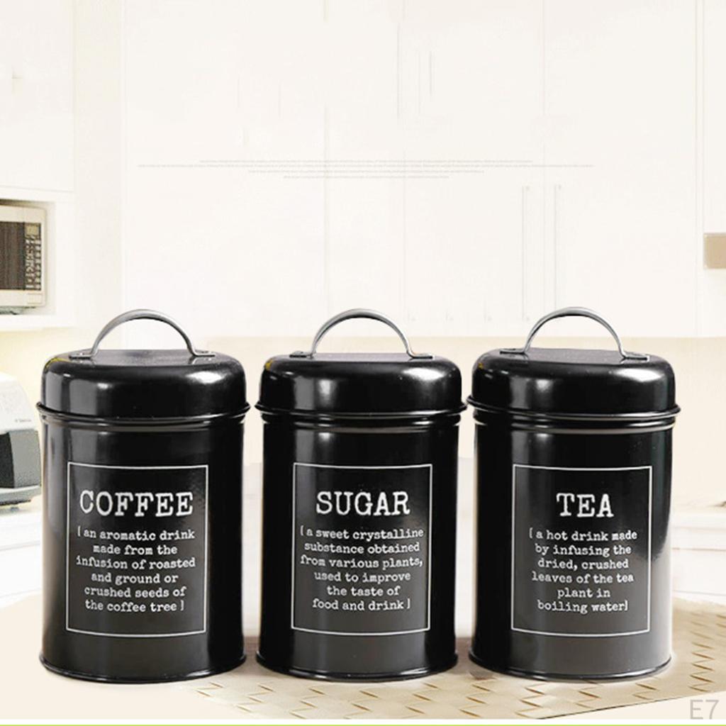 And Sugar Kitchen Storage Canister Jar Pot Container Can