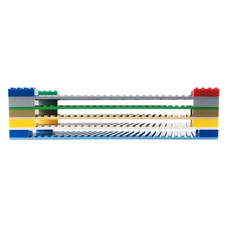 16x32 Double-sided Base Plate Base Plate Transparent ideal for Figures Construction Bricks Playthings ideal for Kids City Plates Plastic Material