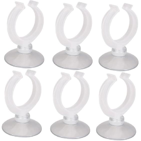 6 шт. Рождественские подсвечники - Подсвечники на присосках Домашнее украшение Оконный подсвечник для рождественского празднования Свечи (20мм) Size 3