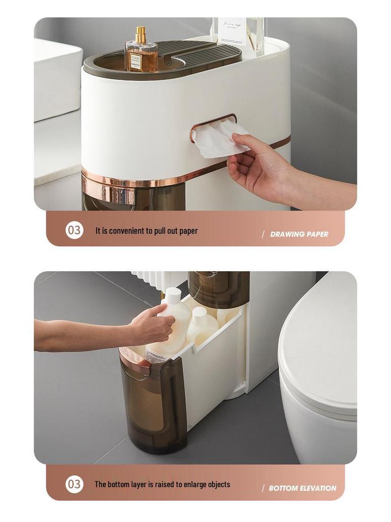 Multi-Layer Bathroom & Kitchen Crevice Storage Cabinet with Drawers