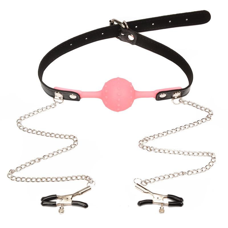 BDSM Silicone Mouth Gag Mouth Ball Female Slave Conditioning Couples Flirting Alternative Tools Erotic Toys Sex