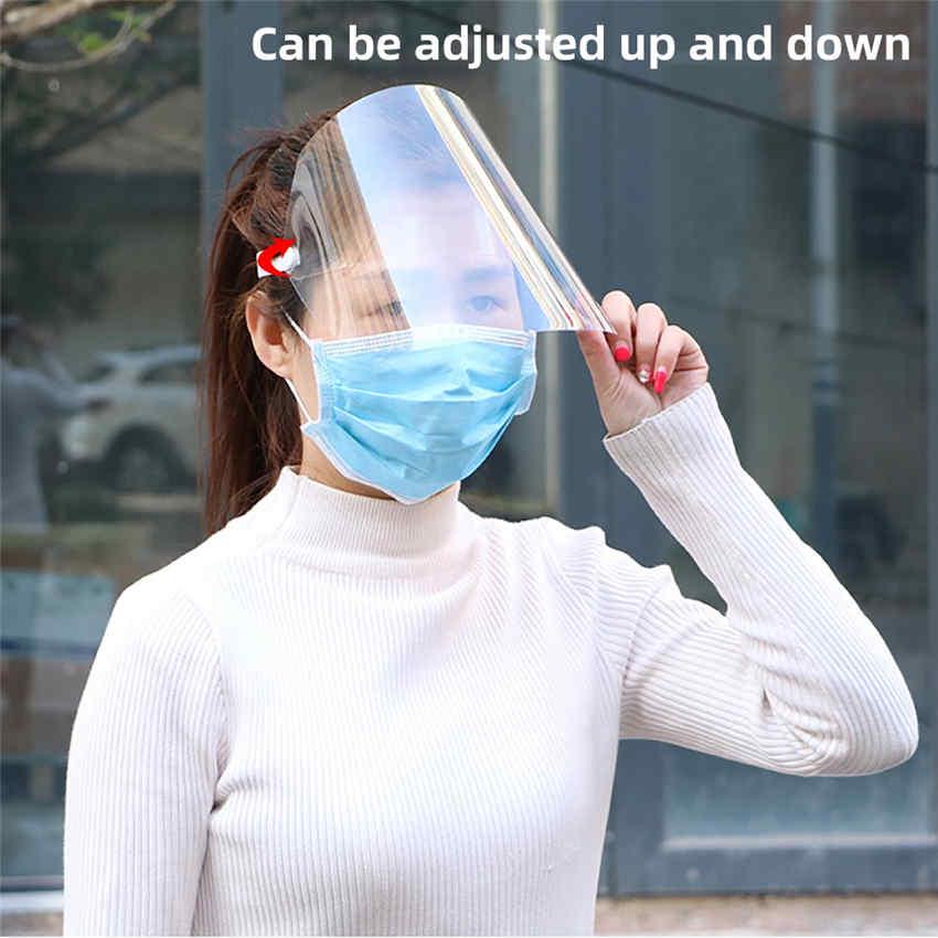 1pc Clear Safety Mask Shield Screen Tansparent Splash Proof Anti-smoke Oilproof Antifog Mask