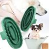 2-in-1 TPR Pet Bathing & Grooming Brush: Massage Brush and Hair Remover for Pets - Gentle Exfoliating and Cleaning During Wash
