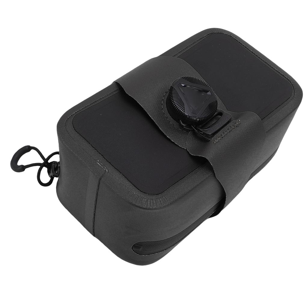 Bike Seat Bag Waterproofing Under Seat Cycling Storage Pouch Saddle Bag for Small Items Storage Black