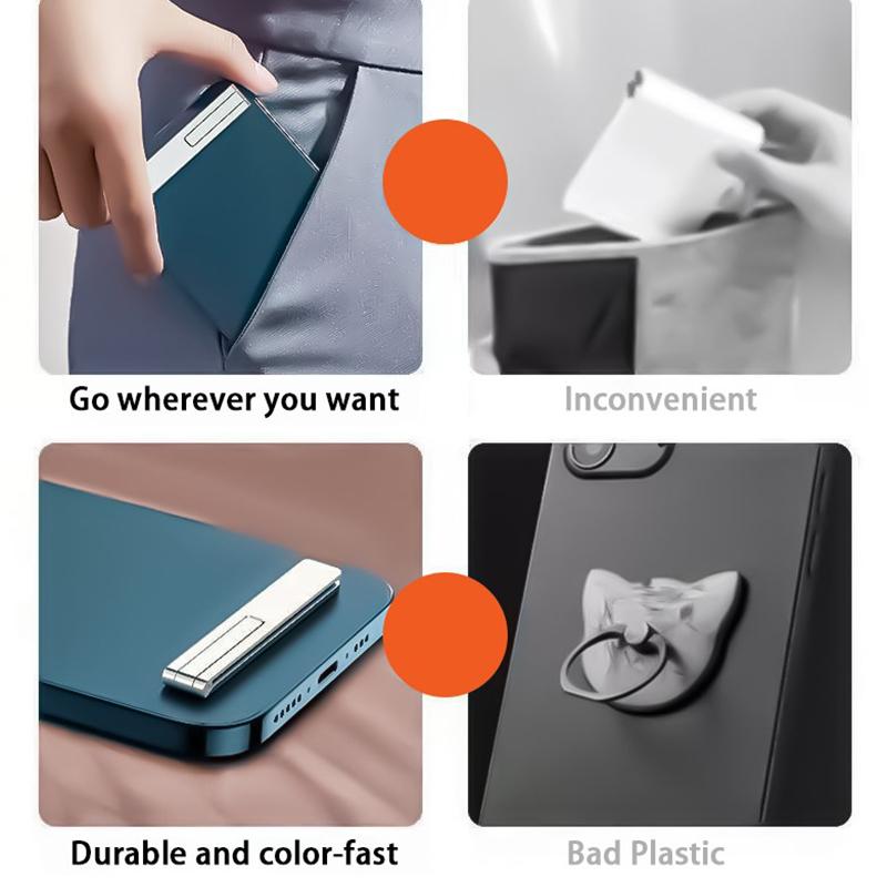 Magnetic Ultra Thin Foldable Mobile Phone Holder Bracket Metal Desktop Cell Phone Stander Phone Support Kickstand Universal 2023
