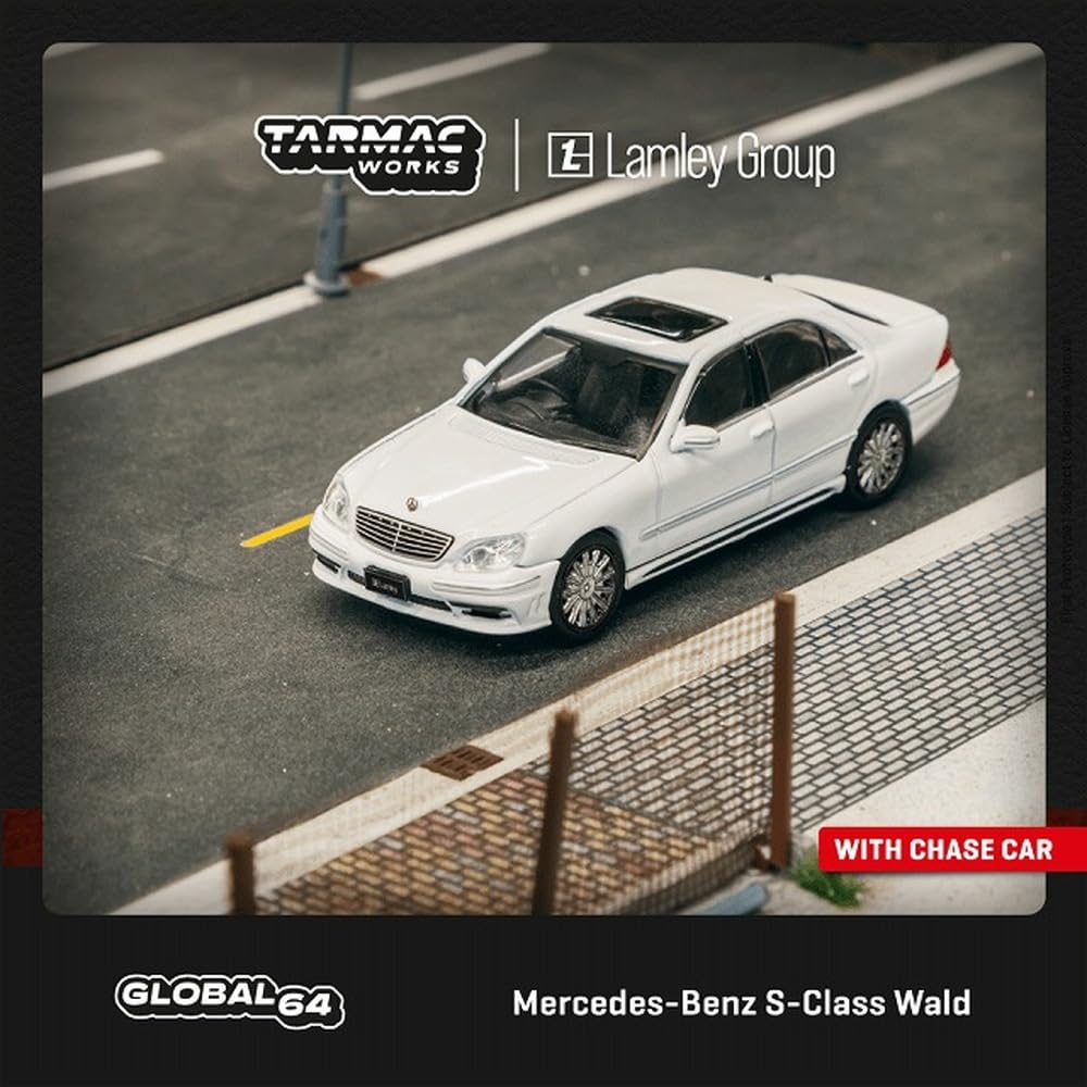 TARMACWORKS Wald Alabaster White Finished Product 1/64 Mercedes-Benz S-Class T64G-072-WH