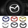 LGIY9 Lenkrad Emblem Aufkleber Abzeichen Decals für 3 6 2 Atenza Demio Axela CX-5 CX-3 CX-4 MX-5 CX-30 Auto Dekoration Accessori