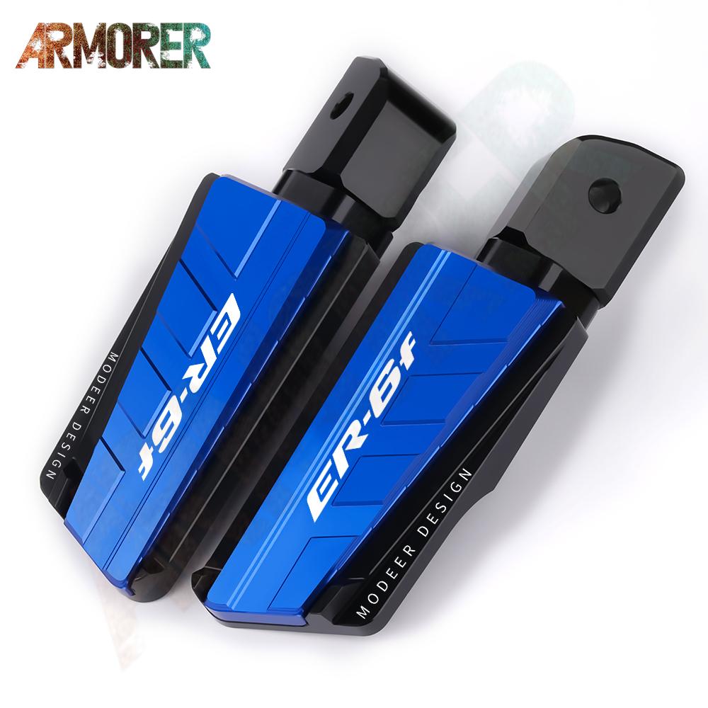 Motorcycle Accessories  For KAWASAKI ER6n ER6f ER 6n 6f ER-6n ER-6f 2006-2022 Rear Passenger Foot Peg