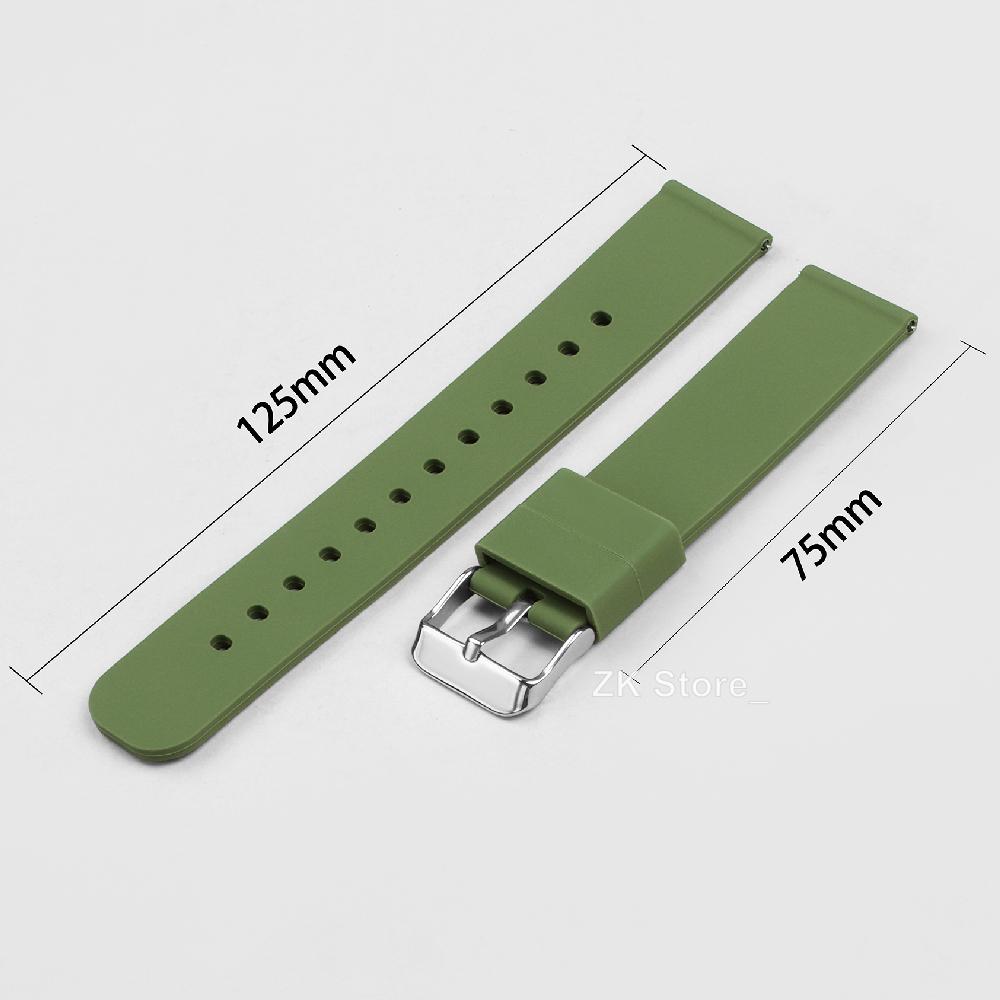 Silikon-Uhrenarmband 18mm 20mm 22mm 24mm Uhrarmband Smartwatch Armband Herren Damen Ersatz-Armband Weiches Rejot Uhrenband