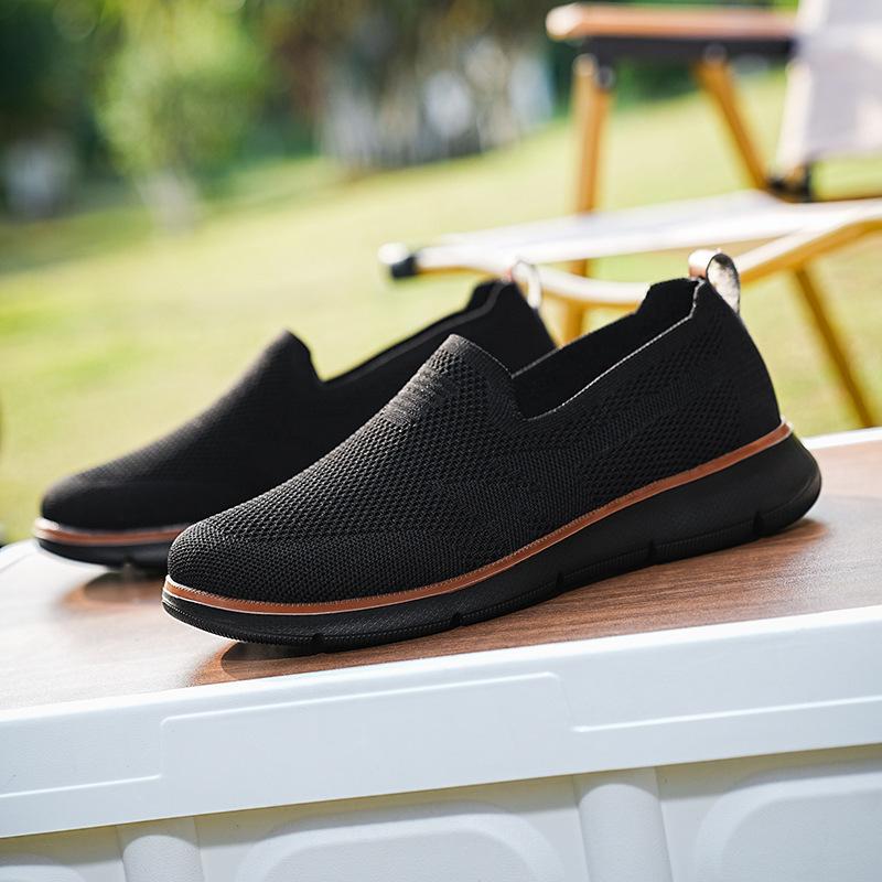 Extra large size mesh shoes men's summer casual fly-woven sports shoes outdoor casual shoes walking men's shoes