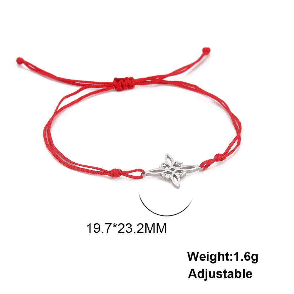 

Teamer Witch Knot Charm Bracelet Women Irish Knot Witchcraft Bracelets Vintage Stainless Steel Amulet Jewelry Gift wholesale