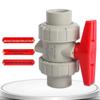Jinghong PPR Double Union Hot-Melt Ball Valve DN50
