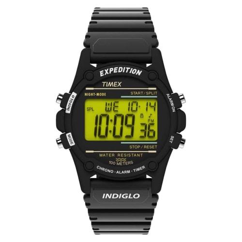 

Timex Expedition Atlantis Men s 40mm Watch, Black, Timex Expedition CAT 40mm Men s Digital Alarm Timer Watch.