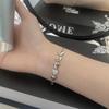 Starry Sophisticated Night Zirconia Bracelet For Women Elegant Copperplated Geometric Hand Jewelry