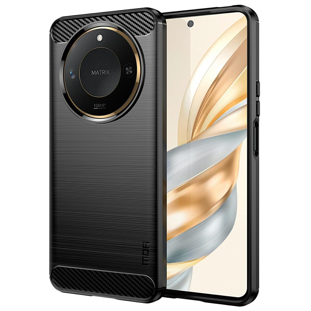 MOFI JK TPU Series-1 For Honor X60 5G Case Carbon Fiber Texture TPU Soft Phone Cover