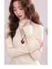 270g Velvet Women's Warm Half-High Collar Long Sleeve T-Shirt, New Autumn/Winter Korean Style Slimming Top