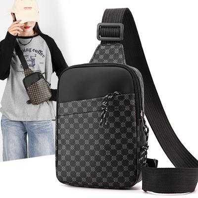 Minimalist Functional Chest Bag Bags for Men Casual Small Zipper Crossbody Pouch Simple Small Crossbody Shoulder Bag Men Bag