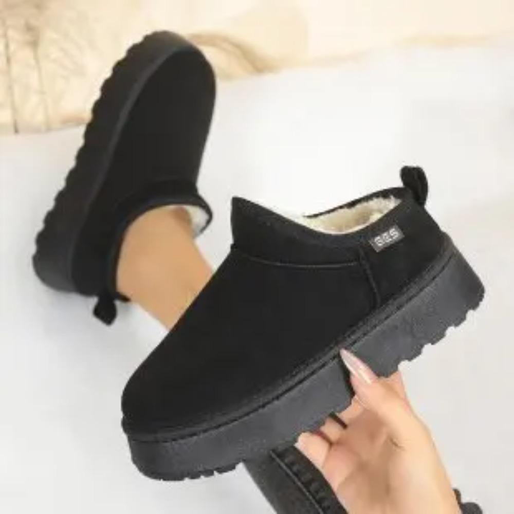 Winter  Warm Boots Fur Women's Snow Boots Thick Bottom Warm Boots Men's and Women's Winter Short Boots Large 43 Fashion