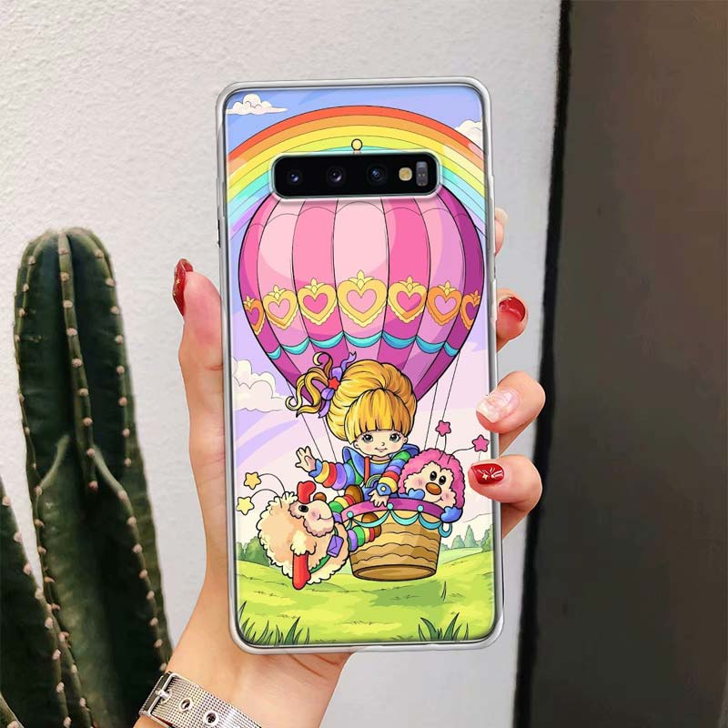 R-Rainbow Cute Brite For Samsung Galaxy Note 20 Ultra 20 10 Pro 9 8 Phone Case S10E S10 Plus S9 S8 + S7 Edge M21 M32 Cover