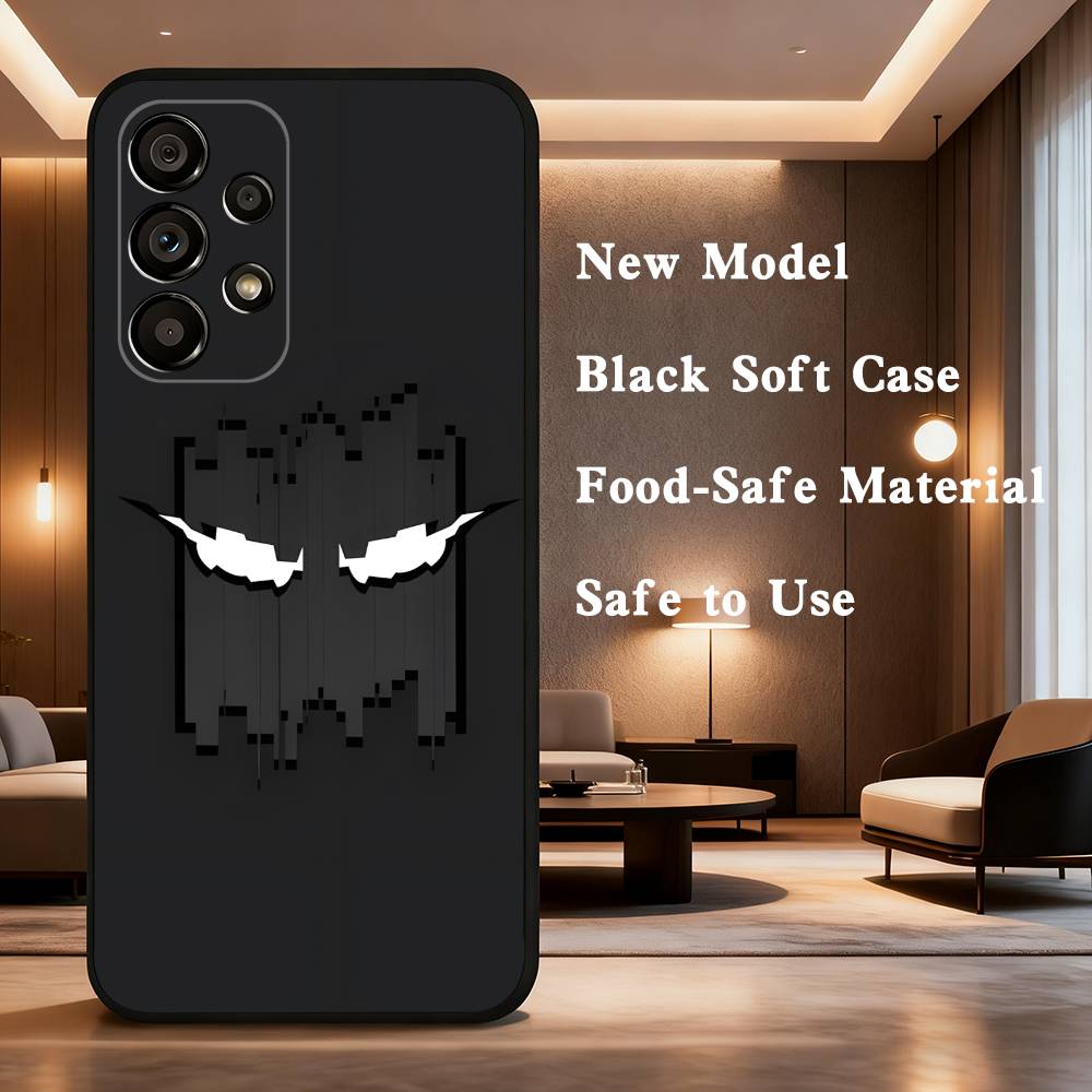 R-Rainbow Game S-Six Phone Case For Samsung Galaxy A73,31,32,72,41,53,52,71,22,5G,Note,J7,8,9 Soft Black Cover