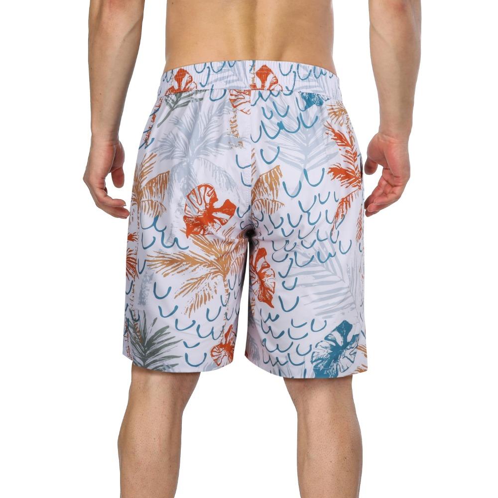 CHARMLEAKS Men Swim Shorts with Side Pockets Quick Dry Board Shorts