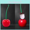 Innovative Long-handled Toilet Brush Set Soft Bristles For Effective Cleaning Versatile Cherry Toilet Brush For Household Use