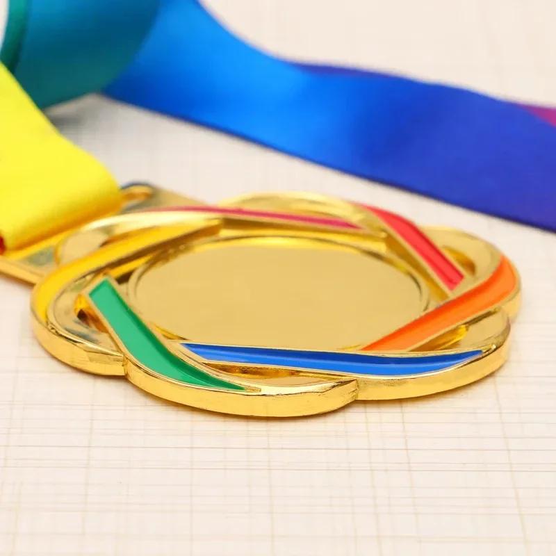 Free Customized Logo Sports Medals Gold Silver Bronze Metal Medal Award Personalized Souvenir for Game Sports Competition Winner