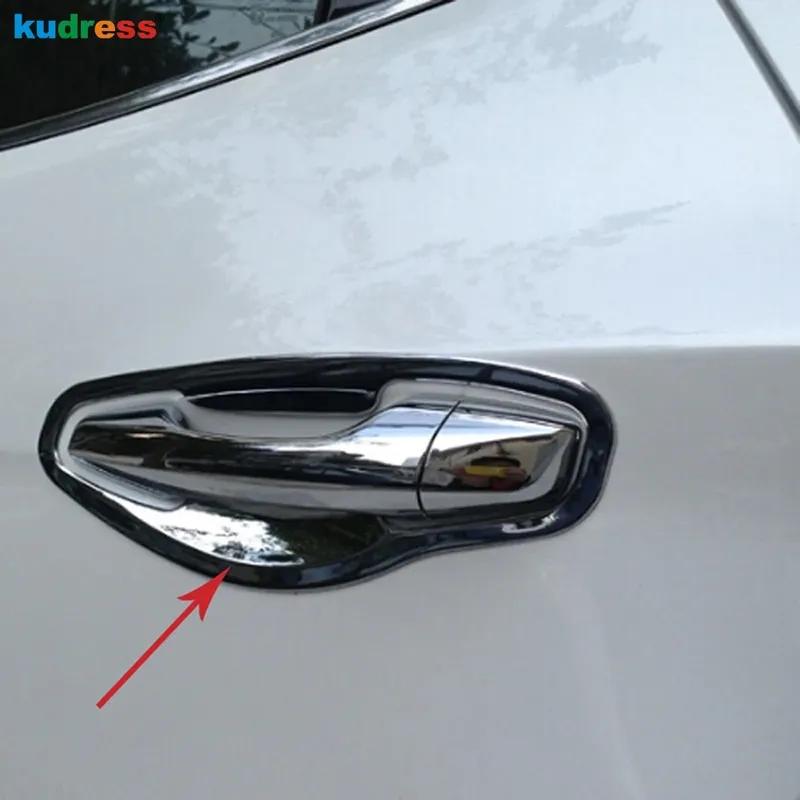 Copertura Bordo Ciotola Maniglia Porta Laterale Cromata per Hyundai Santa Fe IX45 2013 2014 2015 2016 2017 Accessori Tappo Tazza Maniglia Laterale Auto