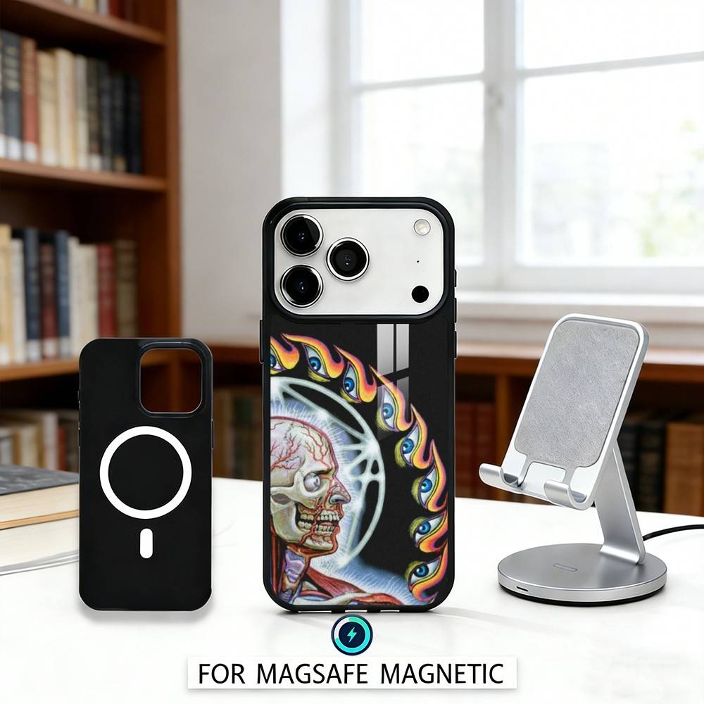 T-Tool Schism Band Phone Case For iPhone17,16,15,14,13,12,Pro,Max,Magnetic For Magsafe Wireless Charging