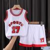 Kinder Basketball-Uniform Set - Sportbekleidung für draußen, Kurzarm-Trikot für mittlere & große Größen